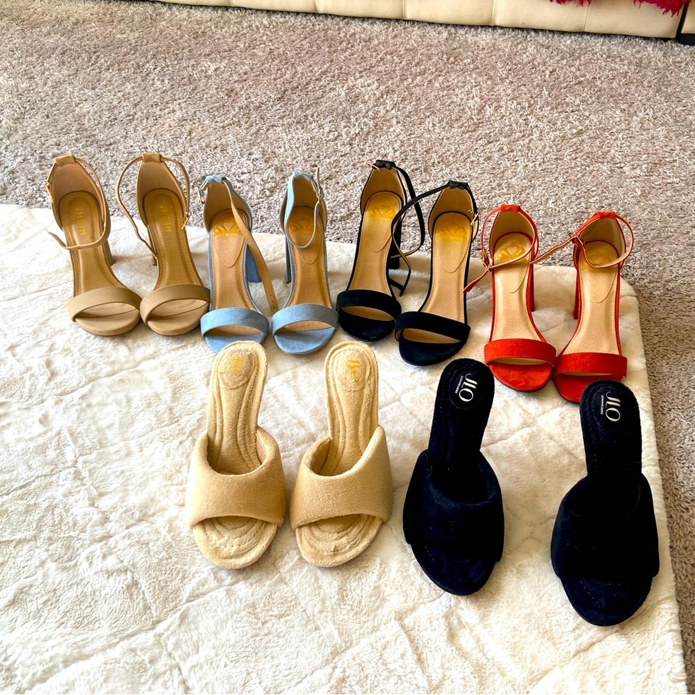 6 Pairs of Heels